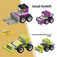 Xingle – Nouveaux ensembles de blocs de construction de voitures 6-en-1, assemblage créatif, modèle en plastique ABS 1:64, jouet éducatif précoce 12 pièces pour enfants de 5 à 7 ans
