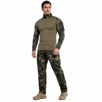 Ensemble uniforme de combat tactique CS en gros pour hommes : chemise slim fit et pantalon cargo pour instructeurs et activités de plein air
