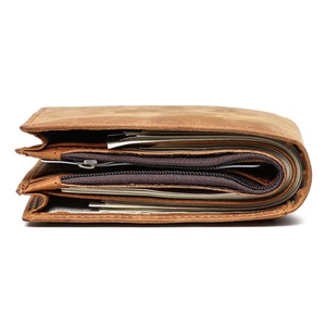 For Luxury GPS Minimalist Brown Genuine Leather Crazy Horse <b>RFID</b> Blocking Open Closure Animal Prints Horizontal <b>Wallet</b> - Product Image 6