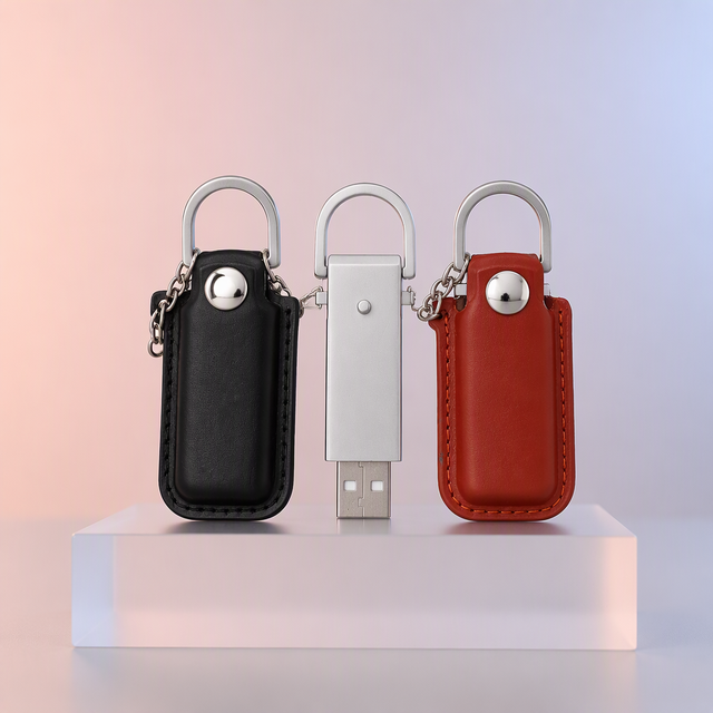 Corporate Gift Custom Usb Pendrive Leather USB Flash Drive Premium Stylish Memory Stick Business Gift Personal Use USB Stick