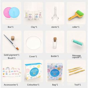 Kit de moulage mains et pieds de bébé sans encre, cadre pour empreintes, coffret cadeau nouveau-né - Product Image 4