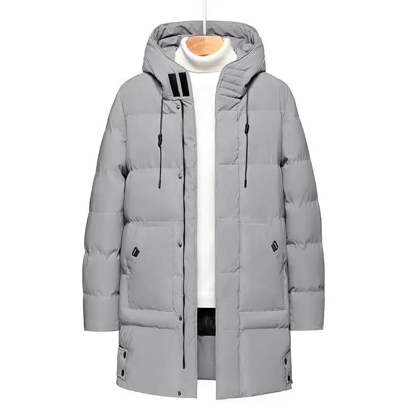 Custom Logo Amazon Canada Oversized mid-length parka men's down luxury warm thickened men's jackets cold winter Outdoor 2022