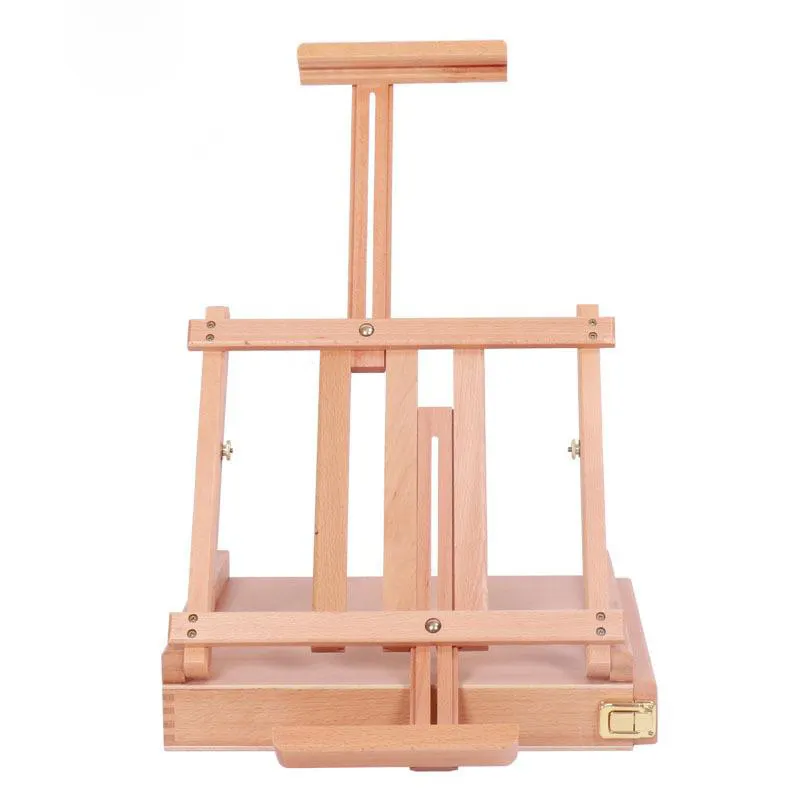 Tabletop Wooden High Quality Artists Adjustable Beech wood Painting and Display Easel Portable Sturdy Table Desktop Holder Stand