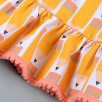 Shorts rayés bleu clair basiques pour enfants, de haute qualité, vente en gros en Chine, shorts rayés pour filles