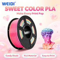 Filament d'imprimante 3D WEIDI 1,75 mm PLA couleur bonbon, vert, matière plastique pour impression 3D, 1 kg