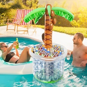 Grand <span class=keywords><strong>bac</strong></span> flottant pour refroidir les boissons, seau à glace gonflable en forme de chopes à bière, porte-boissons, seau à glace, refroidisseur pour piscine - Product Image 5