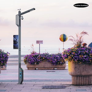 IoT Smart Street <b>Light</b> 5G Smart <b>Pole</b> With LED Display Screen PM2.5 Monitor Multi-functional City Lighting SML-2 IOT City Smart S - Product Image 6