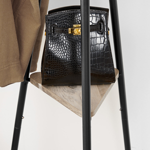 Armoire à vêtements <span class=keywords><strong>VASAGLE</strong></span> en bois avec 4 niveaux, <span class=keywords><strong>porte</strong></span>-<span class=keywords><strong>manteau</strong></span> autoportant pour salon, salle de bain, garde-robe - Rangement pour vêtements, chapeaux, sacs - Product Image 4