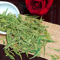 Thé vert Longjing de haute montagne du Yunnan, forme plate, nouvelle récolte 2026, feuilles en vrac, qualité jaune, notes de bourgeons de haricot, pour buffets, paniers-cadeaux et événements