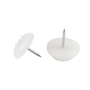 Almohadillas de fieltro para muebles, clavos de anclaje de nailon, plástico blanco antideslizante para sofá, mesa, silla, aumento de altura - Product Image 2