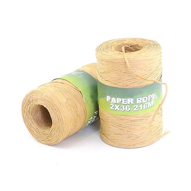 Экологически чистая спиральная веревка из натуральной бумаги из рафии