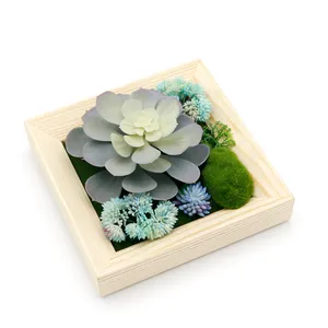 Mini panneaux succulents de plantes artificielles pour décoration murale, 12 pièces, fleurs artificielles pendantes, Collage artistique pour la maison