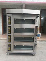 Horno de Panadería Eléctrico a Gas con Plataforma de Piedra y Función de Vapor