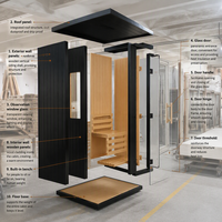 Saunas extérieurs traditionnels de haute qualité, sauna à vapeur sèche, sauna de jardin, sauna extérieur sur mesure à vendre