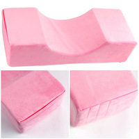 Bantal bulu mata ergonomis, Pink HITAM, bantal busa memori untuk ekstensi bulu mata, paket kompresi vakum