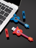 Clé USB créative MIOMGN en forme de guitare ou de violon, en PVC, instrument de musique, 8 Go-128 Go, USB 2.0/3.0, avec logo personnalisé, cadeau, clé USB