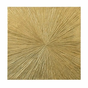 Quadro astratto dorato dipinto a mano al 100% su tela, dimensioni personalizzabili, pronto da appendere, decorazione per la casa, in offerta speciale. - Product Image 1