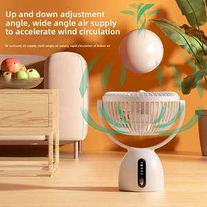 Ventilador <span class=keywords><strong>de</strong></span> circulación <span class=keywords><strong>de</strong></span> mesa con Control <span class=keywords><strong>de</strong></span> <span class=keywords><strong>voz</strong></span> inteligente recargable por USB, batería <span class=keywords><strong>de</strong></span> larga duración para coche, exterior, hogar, dormitorio, oficina, uso doméstico - Product Image 3