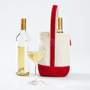 Tùy chỉnh dày cách điện đôi rượu vang tàu sân bay Tote cực kỳ mạnh mẽ và có thể giặt được sáp vải hai túi rượu vang với chia có thể tháo rời - Product Image 3