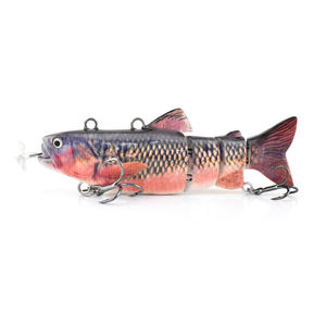 Leurre de pêche électronique à LED rechargeable, propulseur à hélice auto-propulsé de 9 cm/13 cm, robotique, ABS dur, saumon, rivière - Product Image 1
