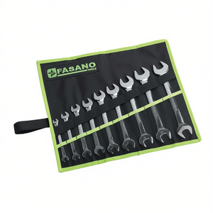 Fasano <b>Tools</b> 9-Piece Metric Wrench Set With <b>Roll</b>-Up Case For Automotive Repair - Product Image 2