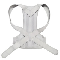 Ceinture Correctrice de Posture Dorsale Magnétique Universelle Ajustable Personnalisable pour Soulagement des Douleurs Épaules et Dos, en Spandex et Nylon