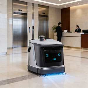 Robot Aspirador Automático Comercial e Industrial para Limpieza de Pisos, Control por Aplicación, Carga Automática, Evitación de Obstáculos - Product Image 1