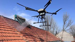 High Quality Commercial Drone for Building Facade <b>Window</b> Solar <b>Panel</b> Cleaning 150m Fly Height for House Roof Cleaning - Product Image 5