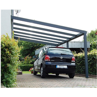 Pérgola de aluminio de pie, alta nieve, diseño moderno, Polonia