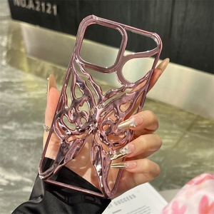 Nueva Funda para Teléfono Móvil Apple 16ProMax Butterfly, Material TPU Suave y Hueco 14/15E, Nueva Electroplacado para Comercio Exterior - Product Image 5
