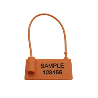 Étiquette de sécurité en plastique polyvalente à longueur fixe de 170 mm avec logo, code QR et code-barres pour vêtements, chaussures, emballages et logistique