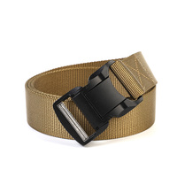 Nouvelle ceinture en tissu de nylon de 1.5 pouces avec dégagement rapide en métal en alliage de zinc pour ceinture tactique robuste à boucle pour hommes