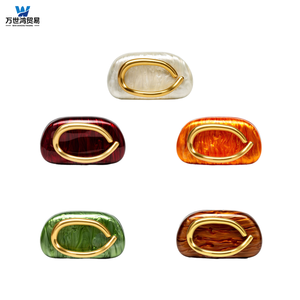 2025 phụ nữ duy nhất Vai Crossbody Túi đặc biệt hình Vỏ Acrylic đám cưới ăn tối ly hợp với PU lót cho mùa xuân - Product Image 1