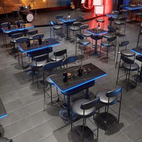 Meubles de restaurant commerciaux sur mesure, table de bar, chaise de pub, table à manger en métal pour restaurant, bar, KTV, chaises de salle à manger pour restaurant, mobilier de bar