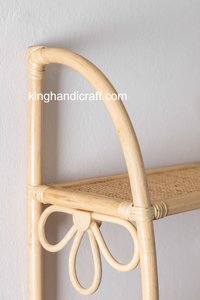 Eco-Friendly Rattan Shelf for Kids Handmade Montessori Toy Organizer Natural Wicker <b>Bookshelf</b> for <b>Baby</b> Nursery Decor - Product Image 2