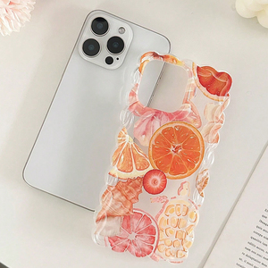 <span class=keywords><strong>Cover</strong></span> per Cellulare con Stampa Floreale <span class=keywords><strong>Arancione</strong></span> e Texture Intrecciata con Braccialetto per <span class=keywords><strong>iPhone</strong></span> <span class=keywords><strong>X</strong></span> Xr Xs Max 11 12 13 14 15 16 17 Plus Air - Product Image 5