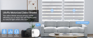 Stores zébrés électriques pour fenêtres de <span class=keywords><strong>caravane</strong></span> - Installation intégrée, design simple, options occultantes et translucides, design moderne - Product Image 2