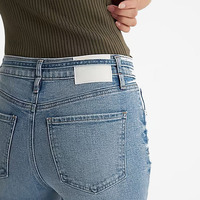 Jeans pour femmes personnalisables avec le meilleur matériau et le nouveau modèle Services ODM fabriqués en usine Produit le plus vendu