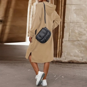 Abbigliamento da <span class=keywords><strong>donna</strong></span> 2025 logo personalizzato Casual <span class=keywords><strong>felpa</strong></span> abiti all'ingrosso Pullover di alta qualità lungo <span class=keywords><strong>felpa</strong></span> <span class=keywords><strong>abito</strong></span> da <span class=keywords><strong>donna</strong></span> - Product Image 2