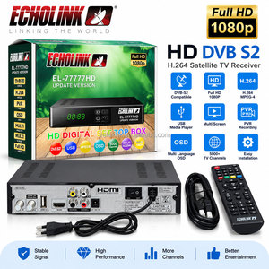 ECHOLINK EL-7777HD เครื่องรับสัญญาณทีวีดาวเทียมแบบ Full HD 1080p DVB-S2 พร้อมเครื่องเล่นมีเดีย USB และฟังก์ชั่น USB WIFI เครื่องรับสัญญาณดาวเทียม - Product Image 2