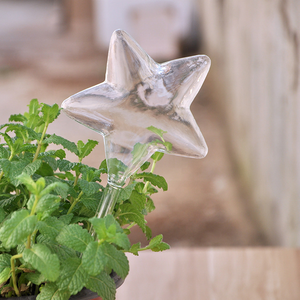 Vườn Cây Hoa Thiết Bị Tự Tưới Nước Thủy Tinh Trong Suốt Bird Cat Star Shape Thiết Bị Tưới Nước - Product Image 2
