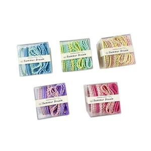 Summer Dream Hair Ties Nylon Solid Color High Elasticity Casual Headdress <b>Combination</b> Large <b>Square</b> Box - Product Image 5