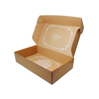 Caja de Embalaje Personalizada Ecológica con Logotipo Impreso en Lámina Dorada, Blanca, Corrugada, Tipo Avión, para Suscripciones de Ropa y Zapatos