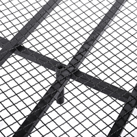 Grille de foyer ronde en acier au carbone sur mesure, accessoire pour foyer et brasero