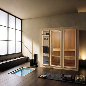 Sauna extérieur carré de grande taille pour usage commercial, capacité de 10 personnes, cabane préfabriquée pour une installation rapide dans les centres de <span class=keywords><strong>spa</strong></span> - Product Image 6