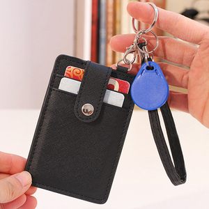 Hộp Đựng Thẻ Làm Việc Bằng Da PU Sáng Tạo Có Dây Đeo - Product Image 2