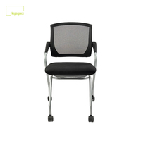 Chaise de visiteur de bureau de conception moderne de meubles commerciaux avec le bas prix pliable de caractéristique de tissu et de maille