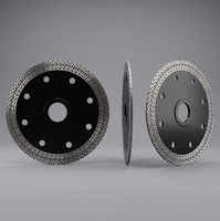 Mata Gerinda Berlian 7 Inch untuk Ubin Keramik Porselen Super Tipis Turbo Rim Kering Basah