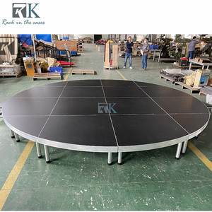 Mobile Event Show Four Legs <b>Stage</b> Aluminum Adjustable Portable DJ Wedding Folding Concert <b>Stage</b> <b>Platform</b> - Product Image 4