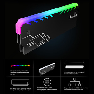 <span class=keywords><strong>RAM</strong></span> <span class=keywords><strong>DDR3</strong></span> DDR4 8 Go 3200 MHz pour ordinateur <span class=keywords><strong>de</strong></span> bureau, dissipateur thermique, radiateur <span class=keywords><strong>de</strong></span> refroidissement pour PC <span class=keywords><strong>de</strong></span> bureau, coloré - Product Image 6